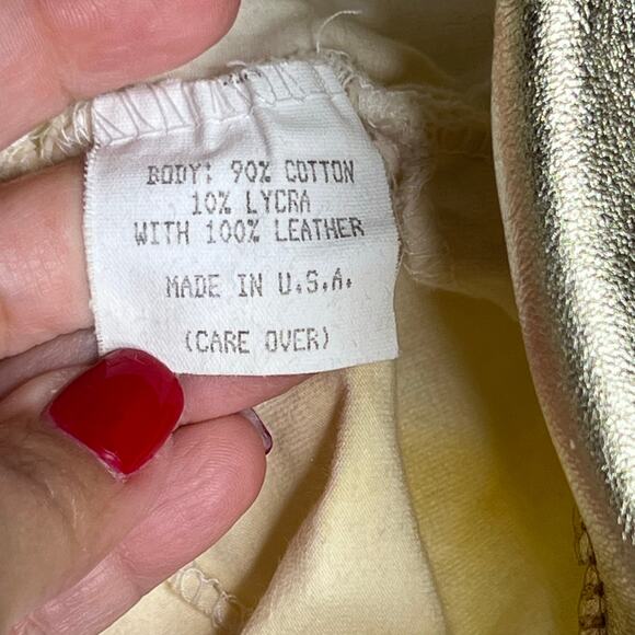 Vintage Cache Egyptian Gold Open Cropped Blazer Small - Picture 6 of 7